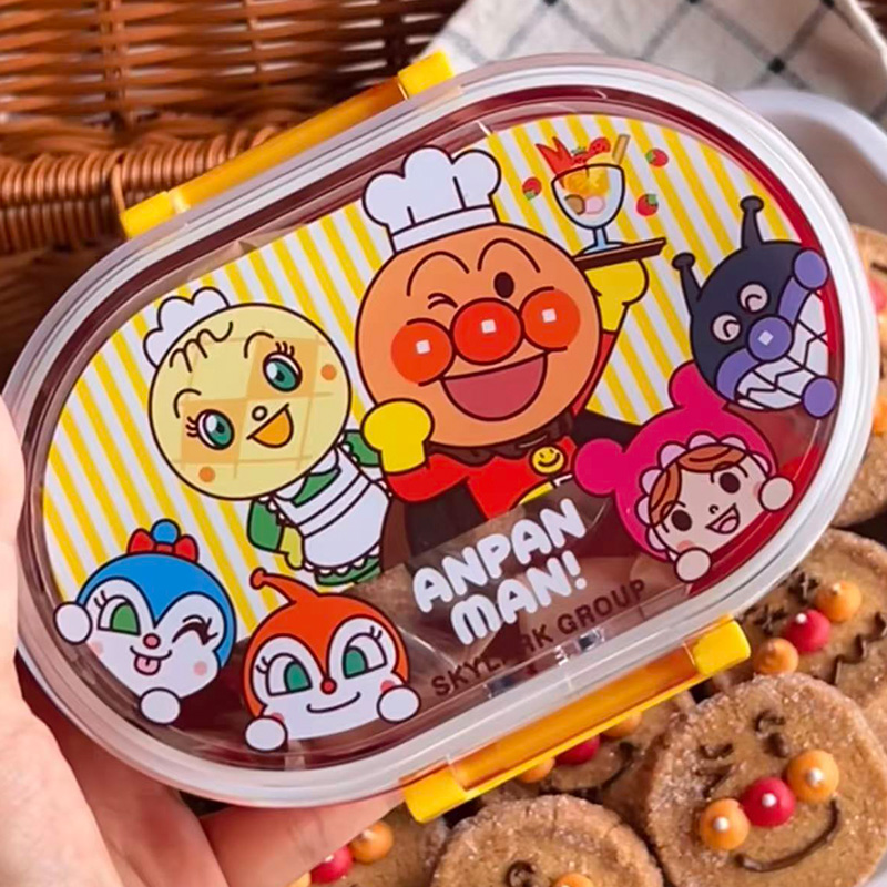 Food Grocery Snacks - กล่องข้าวอะนปังแมนลายการ์ตูน กล่องอาหารกลางวันสดใส น่ารัก พกพาสะดวก กล่องใส่ขนมผลไม้ กล่องเบนโตะ