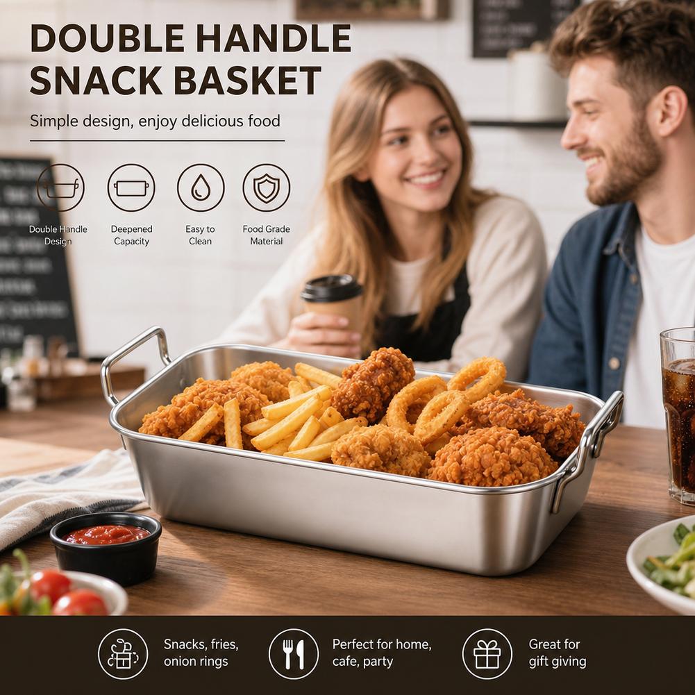 ถาดเสิร์ฟพร้อมหูจับ จานสแตนเลส - Korean Food Snacks บทวิจารณ์และราคา