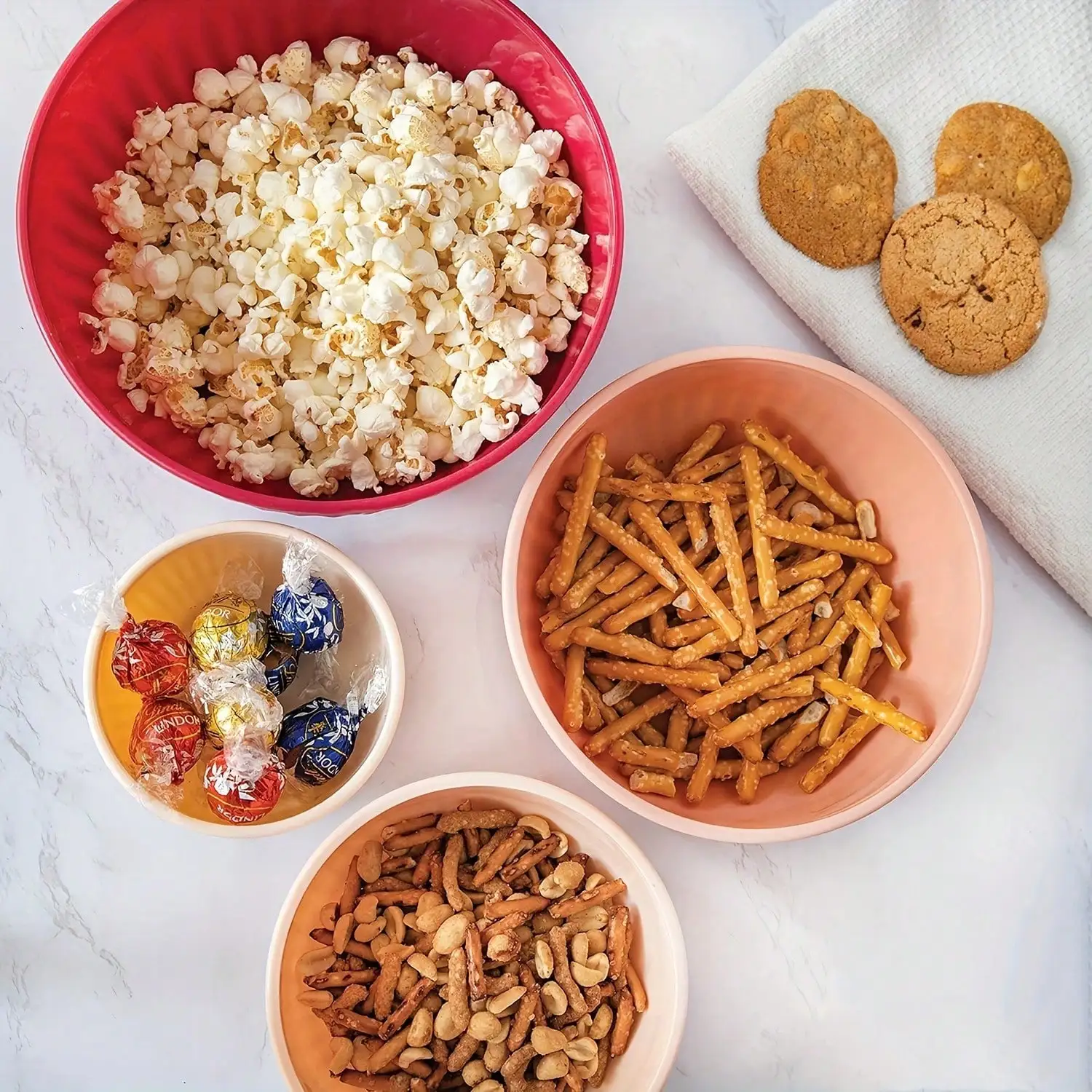 ชุดชามผสมปากกว้าง TCBM 8 ชิ้น  - Food Snacks Party บทวิจารณ์และราคา
