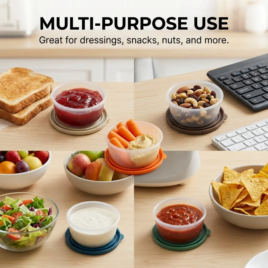 2/6 ชิ้น กล่องเก็บซอสปรุงรส 50 - Korean Food Snacks บทวิจารณ์และราคา