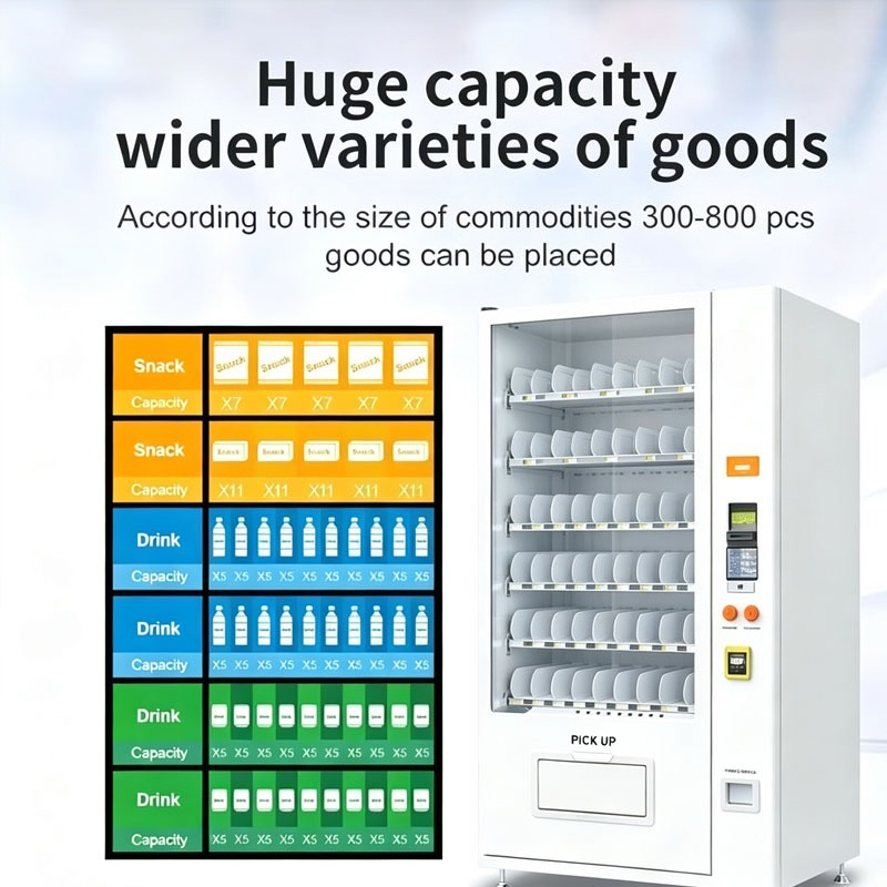 ตู้ขายของอัตโนมัติแบบเกลียว ตู - Food Snacks Vending Machine บทวิจารณ์และราคา