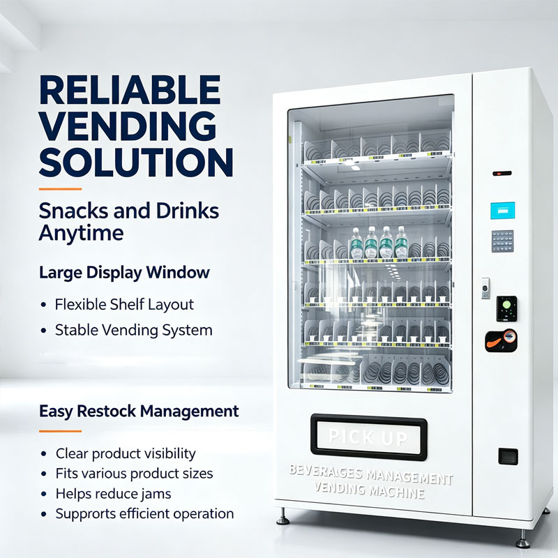ตู้ขายของอัตโนมัติแบบเกลียว ตู - Food Snacks Vending Machine บทวิจารณ์และราคา