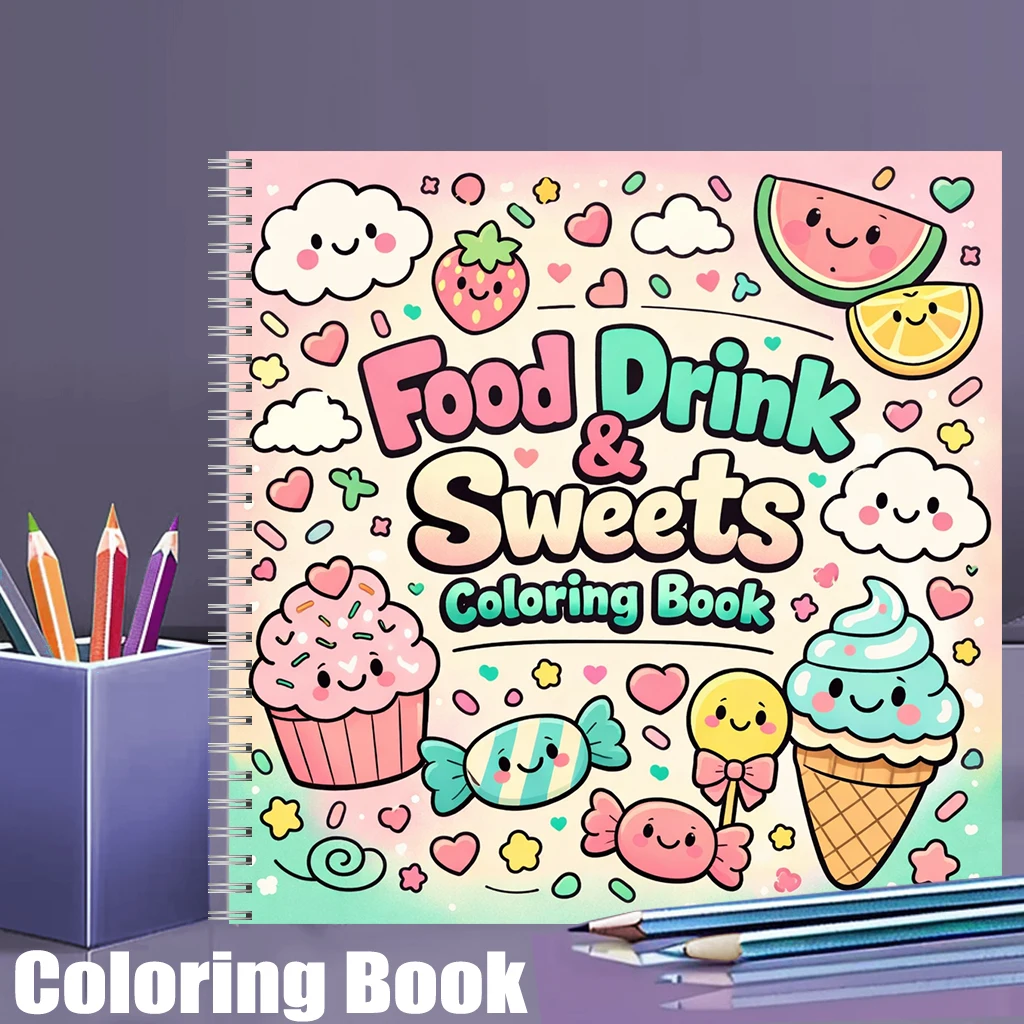 สมุดระบายสี อาหาร เครื่องดื่ม  - Food Y Snacks Coloring Book บทวิจารณ์และราคา