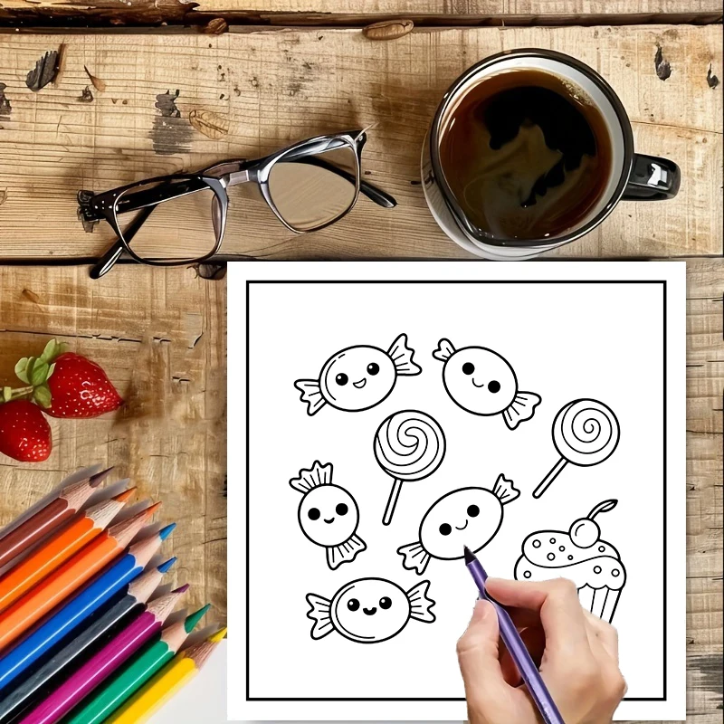 สมุดระบายสี อาหาร เครื่องดื่ม  - Food Y Snacks Coloring Book บทวิจารณ์และราคา