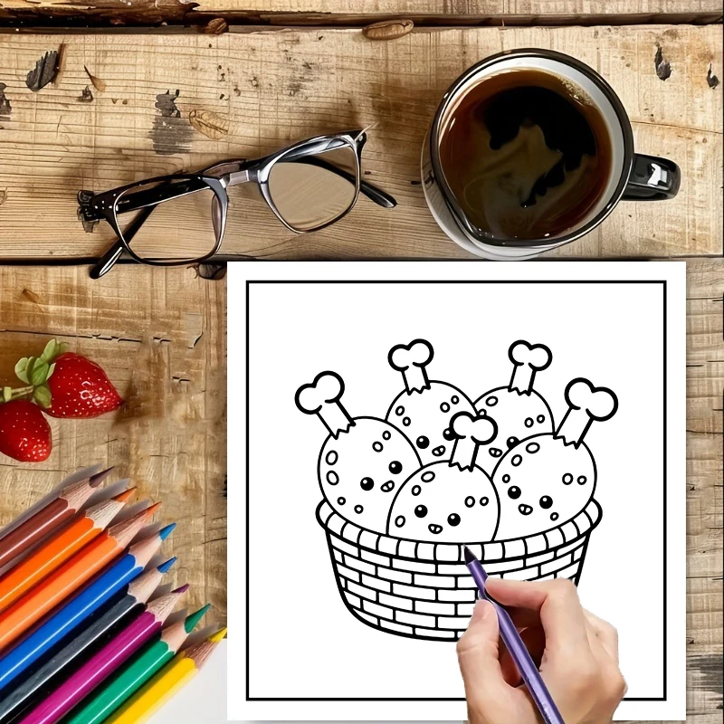 สมุดระบายสี อาหาร เครื่องดื่ม  - Food Y Snacks Coloring Book บทวิจารณ์และราคา