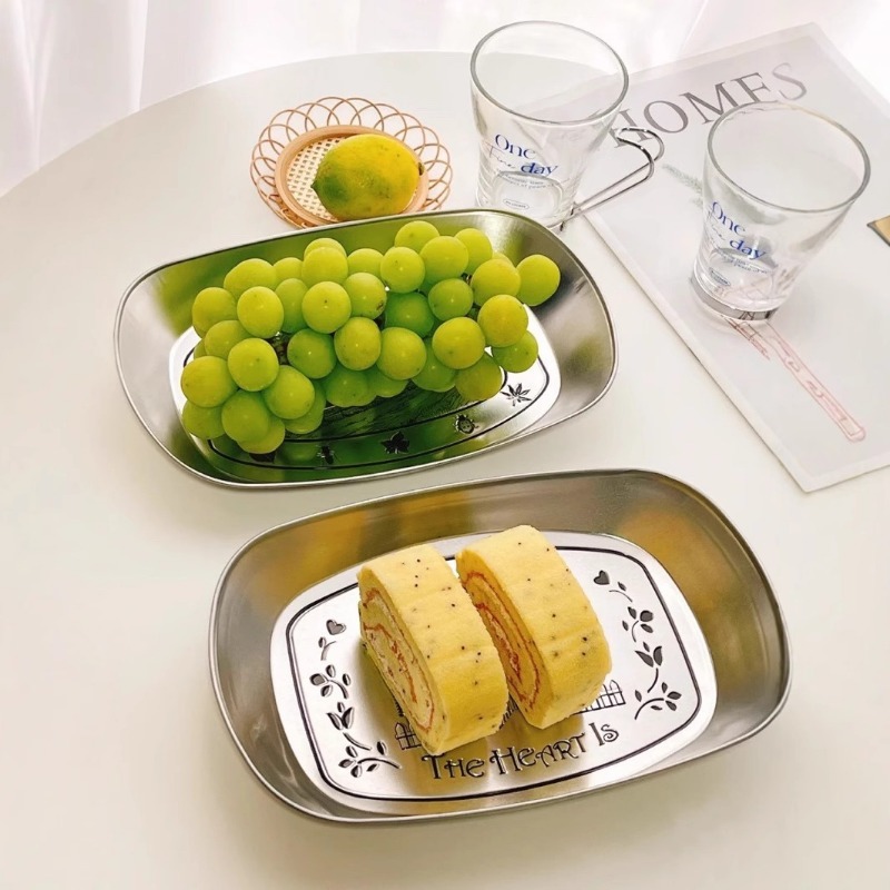 ถาดวินเทจ ถาดเหล็กวิลาดสไตล์อเ - Food Snacks For Picnic บทวิจารณ์และราคา