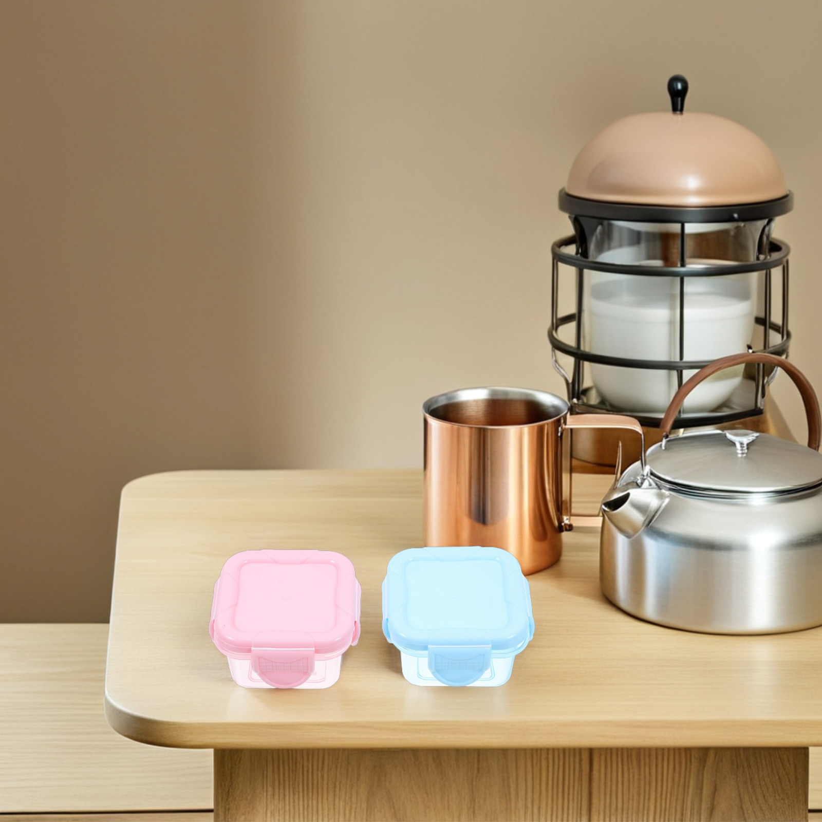 กล่องใส่อาหารแบบพกพา 4 ชิ้นพร้ - Food Snacks For Picnic บทวิจารณ์และราคา