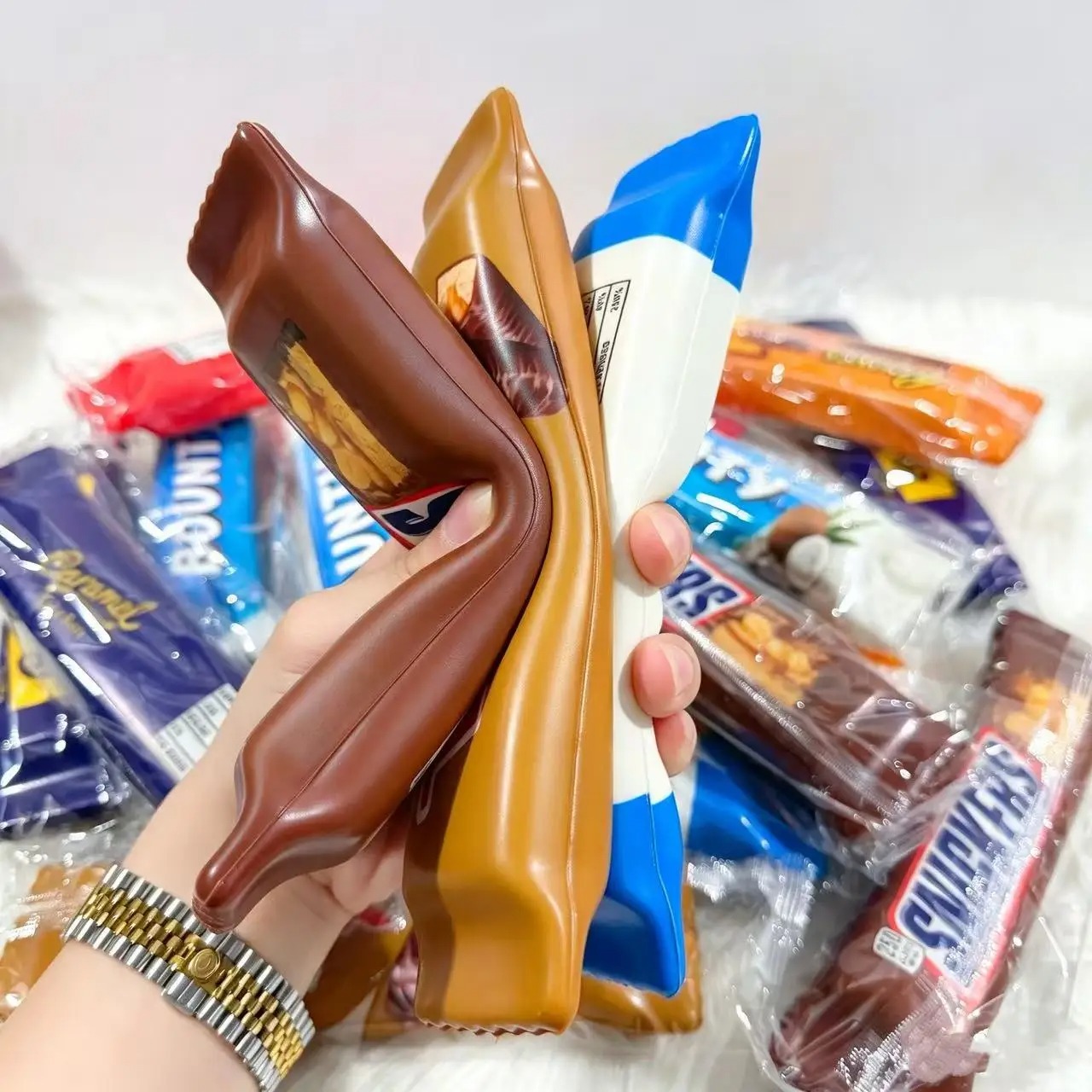 1/4 ชิ้น ของเล่นบีบคลายเครียดร - Food Grocery Snacks บทวิจารณ์และราคา