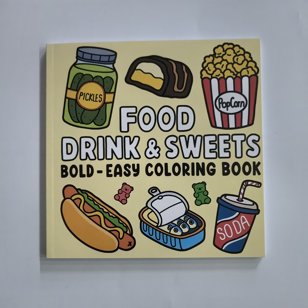 หนังสือระบายสีอาหาร เครื่องดื่ - Food Y Snacks Coloring Book บทวิจารณ์และราคา