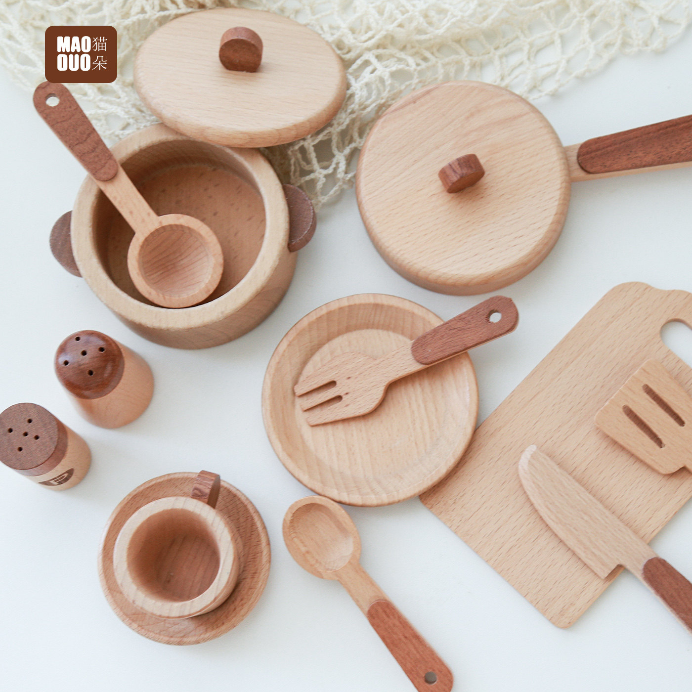 ชุดครัวไม้บีชสำหรับเด็กของเล่น - Food Grocery Snacks บทวิจารณ์และราคา
