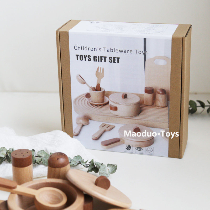 ชุดครัวไม้บีชสำหรับเด็กของเล่น - Food Grocery Snacks บทวิจารณ์และราคา