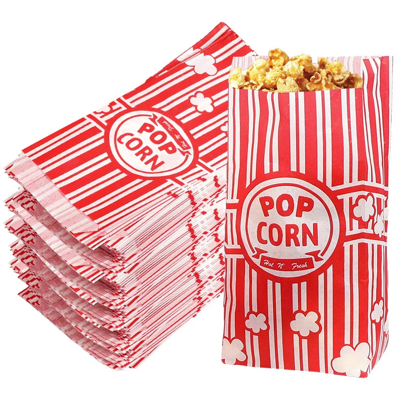 ถุงบรรจุป๊อปคอร์น 50 ชิ้น ถังใ - Food Snacks Party บทวิจารณ์และราคา