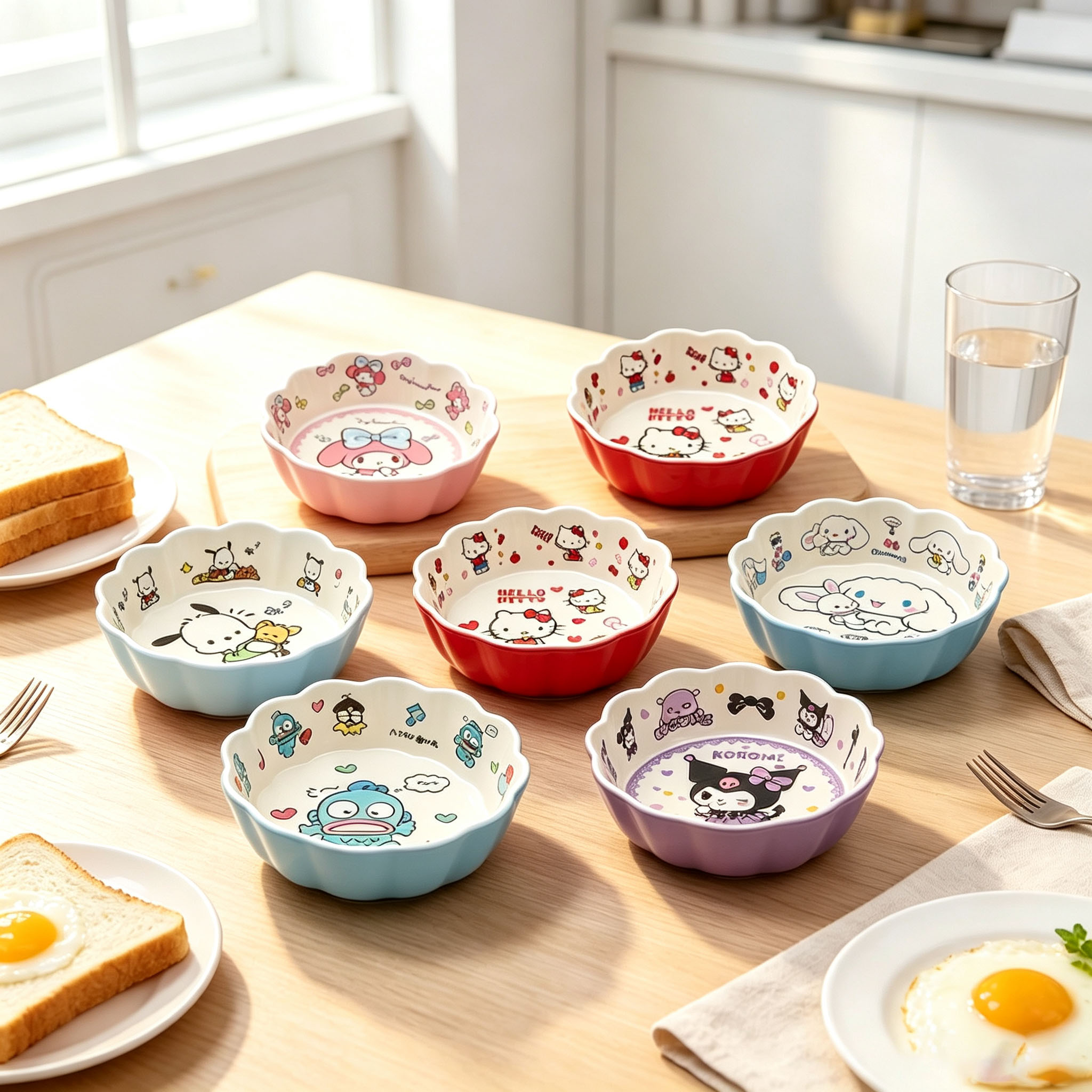 ชามลูกไม้คาวาอี้ ลายการ์ตูนน่า - Food Grocery Snacks บทวิจารณ์และราคา