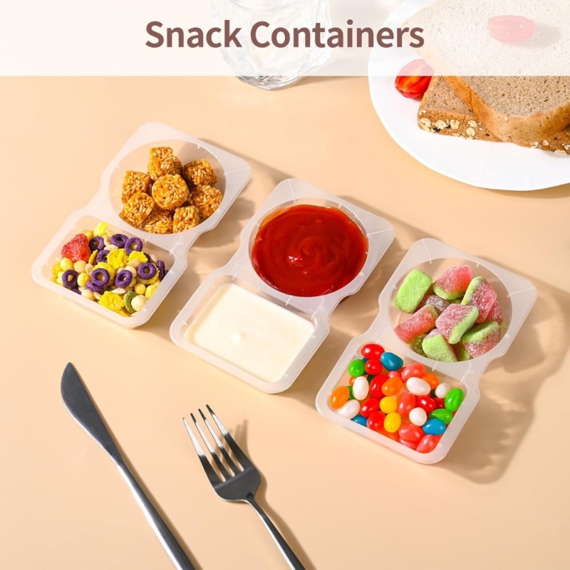 5/10/20/40PCS คู่ช่องคอนเทนเนอ - Food Snacks For Picnic บทวิจารณ์และราคา