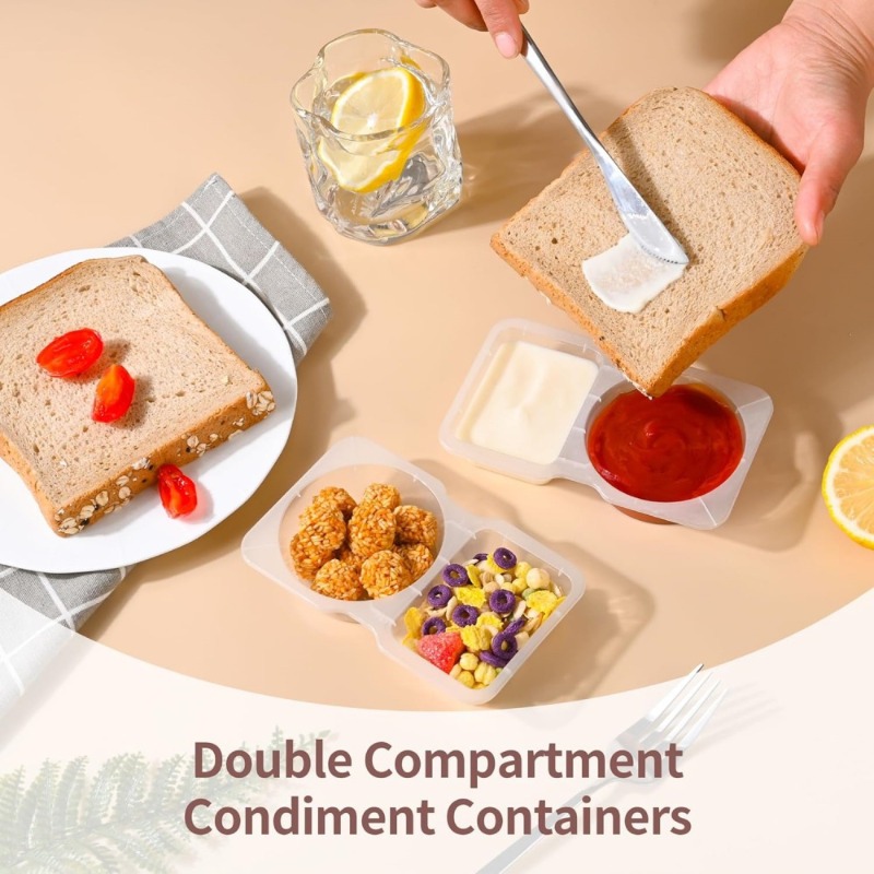 5/10/20/40PCS คู่ช่องคอนเทนเนอ - Food Snacks For Picnic บทวิจารณ์และราคา