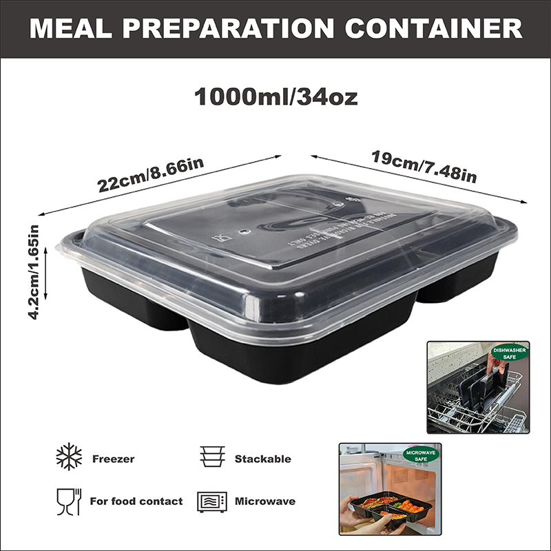 กล่องเตรียมอาหาร 3 ช่อง ขนาด 3 - Food Snacks For Picnic บทวิจารณ์และราคา